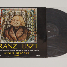 Franz Liszt - Trauerode, Ouverture - Matei Kozma orga - disc vinil vinyl LP NOU