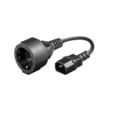 Cumpara ieftin Cablu adaptor C14 tata - Schuko mama, lungime 0.15 m