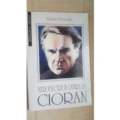 Introducere in opera lui Cioran- Richard Reschika
