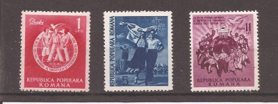 ROMANIA 1951, LP 284 - FESTIVALUL MONDIAL AL TINERETULUI BERLIN, MNH foto