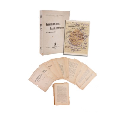 I. N. Vlădescu, Asasinatele de la Jilava&amp;hellip; Snagov și Strejnicul, 1941 + exemplarul de autor + documentele personale foto