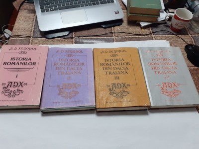 ISTORIA ROMANILOR A.D.XENOPOL{4 VOLUME},RF20/2 foto