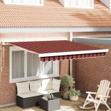 VidaXL Cortina Retractabilă Portocalie, Maro 300 x 250 cm