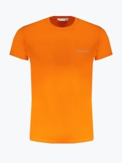 Tricou barbati cu decolteu la baza gatului din bumbac, Portocaliu, S foto