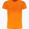 Tricou barbati cu decolteu la baza gatului din bumbac, Portocaliu, S
