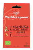 Bomboane (Dropsuri) Raw cu Miere de Manuka, Ghimbir si Echinacea Wedderspoon 120gr