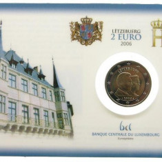 LUXEMBURG 2006 2 Euro comemorativ “Nașterea marelui duce ereditar Guillaume” BU