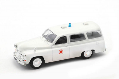 Macheta auto Warszawa 202A ambulance, 1:43 Deagostini/Ixo foto