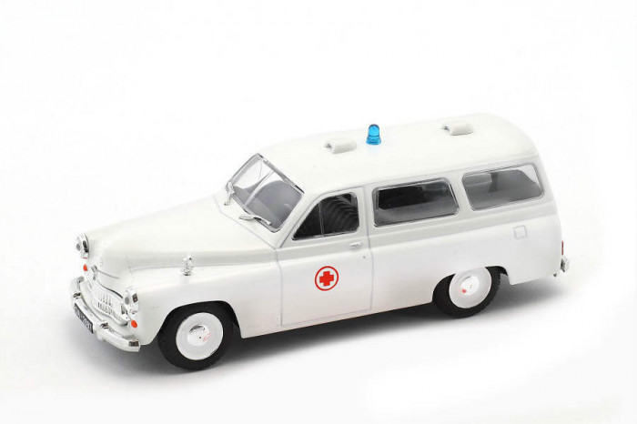 Macheta auto Warszawa 202A ambulance, 1:43 Deagostini/Ixo