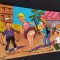 Scenă comică petanque, anii &#039;60, colecție rară -Carte poștală vintage umoristică Franța