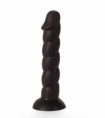 Dildo Realistic Colours Pleasure, Negru, 21.5 cm