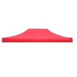 Prelata,copertina pentru acoperis cort tip pavilion, 4,3 x 2,9 m , impermeabila, invelis din material textil oxfort 700d, cauciucat rosu varf plat
