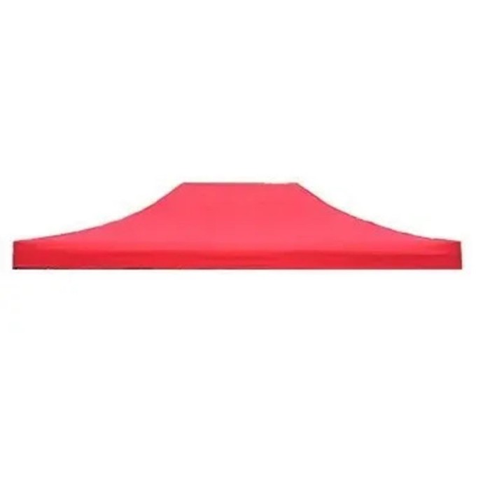 Prelata,copertina pentru acoperis cort tip pavilion, 4,3 x 2,9 m , impermeabila, invelis din material textil oxfort 700d, cauciucat rosu varf plat
