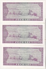 bnk bn Romania 10 lei 1966 x 3 serii consecutive foto
