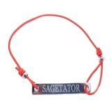 Bratara rosie cu snur ajustabil zodia sagetator