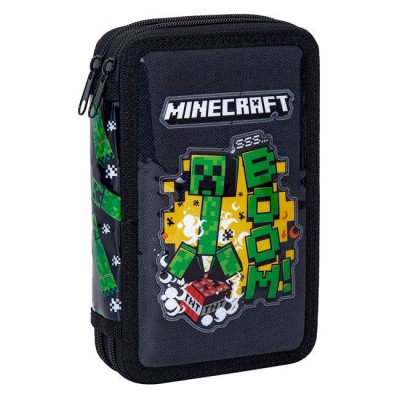Penar Dublu Minecraft Survive Echipat Negru 13x20x4 cm foto