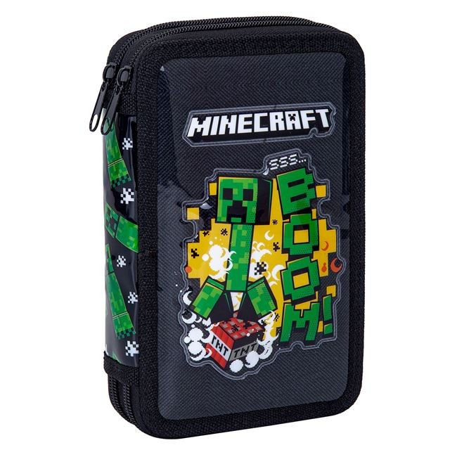 Penar Dublu Minecraft Survive Echipat Negru 13x20x4 cm