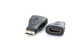 Adaptor / Mufa HDMI mama la mini HDMI tata, ACTIVE, negru, hdmi a la mini hdmi c, contacte aurite, ambalaj individual