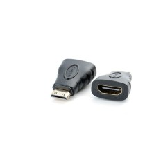 Adaptor / Mufa HDMI mama la mini HDMI tata, ACTIVE, negru, hdmi a la mini hdmi c, contacte aurite, ambalaj individual