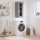 vidaXL Dulap montat pe perete, gri sonoma, 34,5x34x90 cm 828906