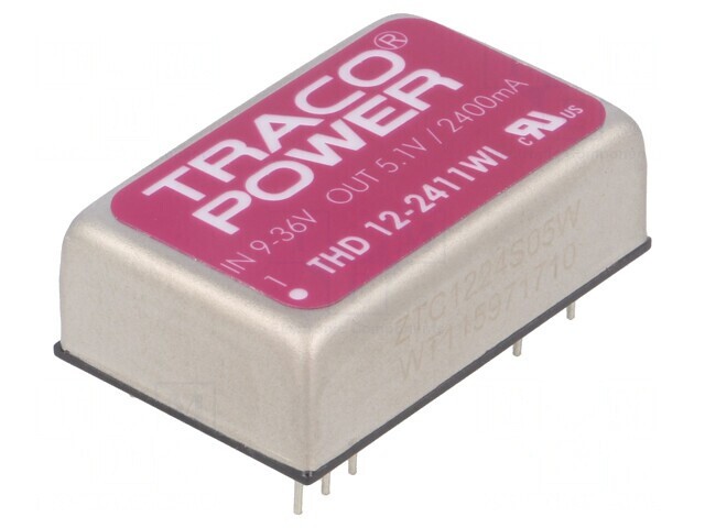 Convertor DC/DC 12W 9-36V la 5.1V 2400mA