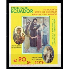 Ecuador 1985 Beatification of Mercedes de Jesus Molina colita ne