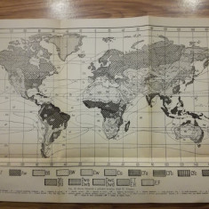 Hartă climatică a globului terestru, după W. Koppen