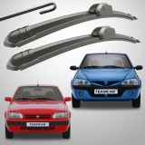 Cumpara ieftin Set 2 Ștergătoare Parbriz Flat Dedicate Dacia SuperNova (2000-2003), Solenza (2003-2005), Prindere Hook