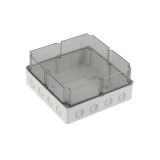 Doza de ramificatie aplicata ABS 290x290x140mm IP67 IK06 transparenta inalta, METE