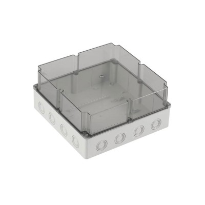 Doza de ramificatie aplicata ABS 290x290x140mm IP67 IK06 transparenta inalta foto