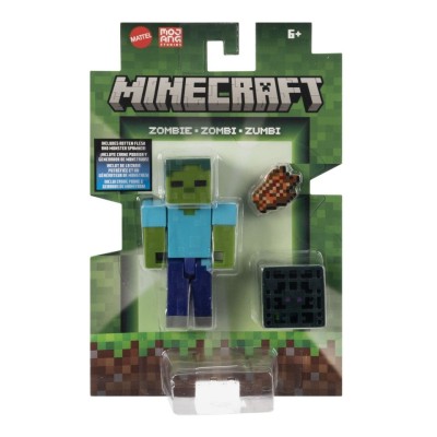 MINECRAFT CRAFT A BLOCK FIGURINA ZOMBI 8CM foto