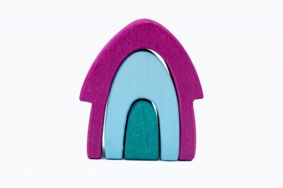 Set handmade Marc toys, Casuta din povesti Mov foto