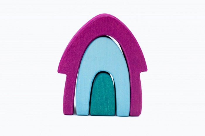 Set handmade Marc toys, Casuta din povesti Mov