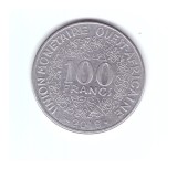 Moneda Africa de Vest 100 francs/franci 2019, stare foarte buna, curata