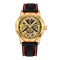 Ceas Barbati Forsining 8284 Negru-Auriu Mecanic , Design Luxury, Functii Multiple, Rezistent la Apa 3ATM