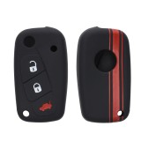 Husa Cheie Auto pentru Fiat / Lanica - 3 Butoane, Silicon, Negru, 46918.01, Kwmobile