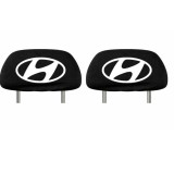 Set 2 huse tetiere negre, pentru gama auto HYUNDAI