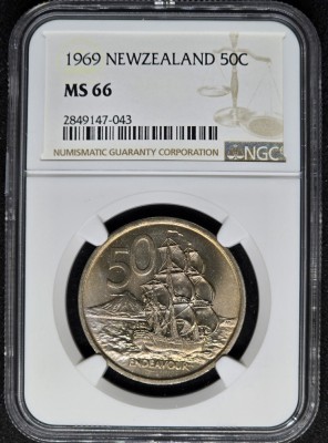 NGC MS66 New Zealand foto