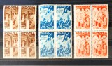 ROMANIA 1943 - Consiliul de Patronaj - Seria in bloc de 4 timbre MNH** LP 154 I