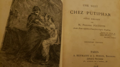 Carte rara - Bibliofilie - Une Nuit Chez Putiphar (1878) cu dedicatia autorului foto