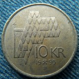 2q - 10 Kroner 1995 Norvegia / primul an de batere, Europa