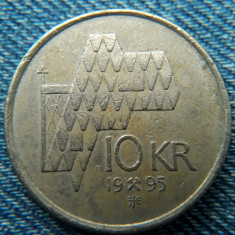 2q - 10 Kroner 1995 Norvegia / primul an de batere