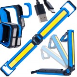 Lanterna pliabila de lucru LED COB cu magnet, 10W, 4000mAh, 1000lm, Geko G15116