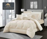 Cumpara ieftin Lenjerie pat cu pilota inclusa din catifea si blanita artificiala de iepure cu doua fete,cearceaf cu elastic,crem+alb - A1202