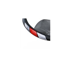 Husa volan marimea M , culoare Neagra si dunga diverse culori Cod: XSH5150 - Negru cu dunga Rosie
