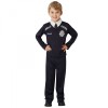 Costum Poliție Copii 5-6 Ani (116 cm) - Set Ofițer Polițist cu Pantaloni și Bluză - Ideal Carnaval/Petreceri Copii