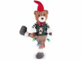Cumpara ieftin Figurina Ursulet textil multicolor ciu led 31.5x16x61 cm