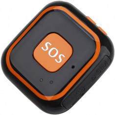 Mini GPS Tracker iUni V29, SOS, GPS+LBS+WIFI, copii si varstnici, Negru foto