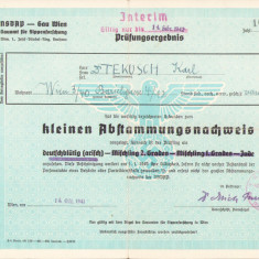 HST A2403N Kleinen Abstammungsnachweis Certificat de arian 1941