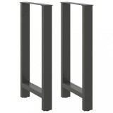 VidaXL Picioare de masă de bar antracit, 2 buc., 40x(90-91) cm, oțel 4013326